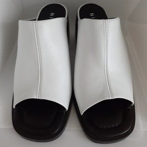 NINE WEST Women's White Sandal